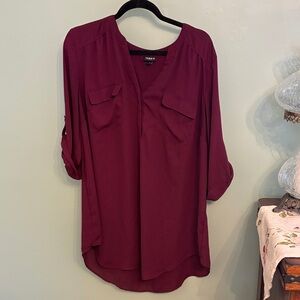 Torrid Deep Burgundy Blouse